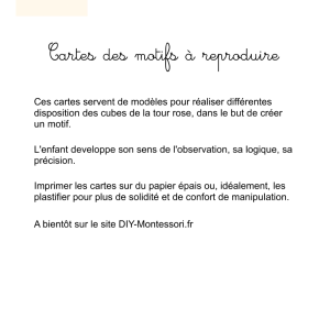 Les motifs à reproduire de la tour rose