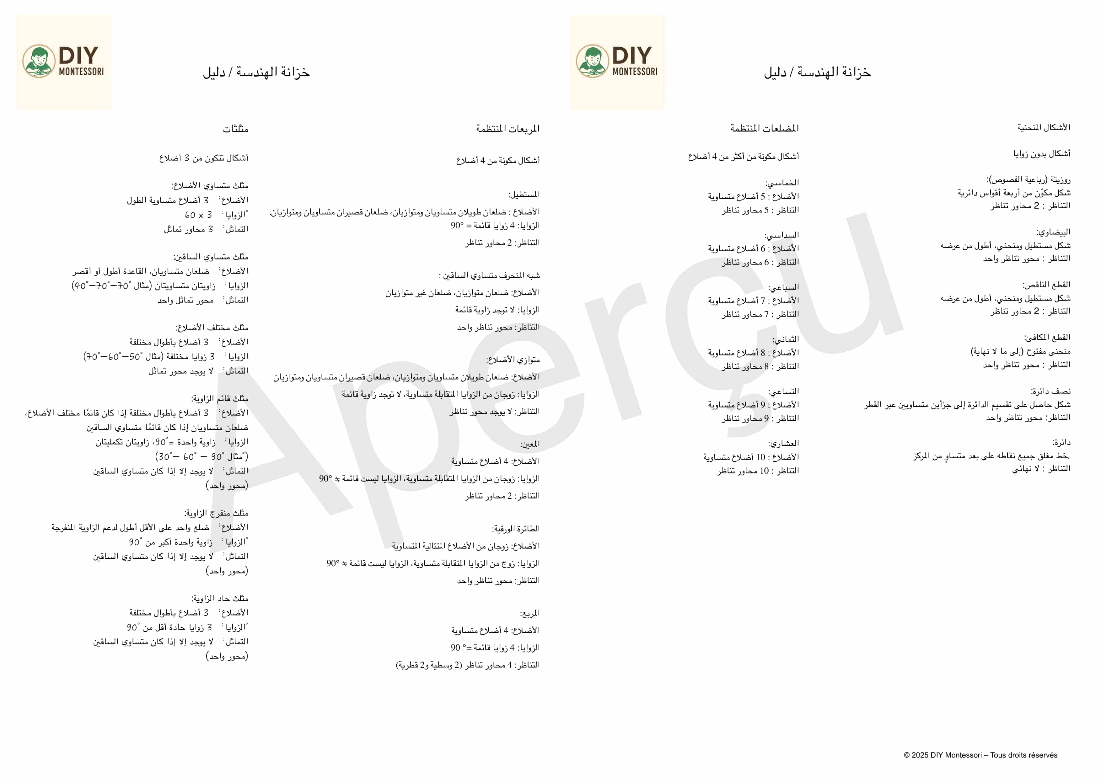 Guide des formes du cabinet de géométrie mulitlingue – Image 3