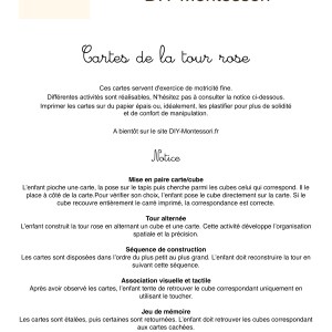 Les cartes de la tour rose