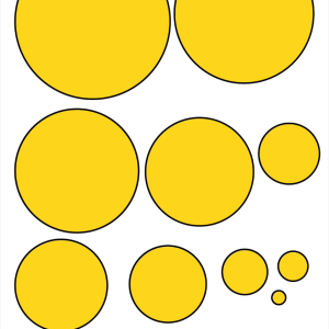 Les formes à superposer en couleur